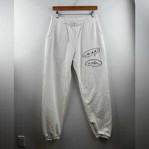 Sinclair Global Men White Sweatpants Size Medium